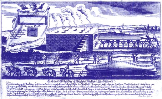 Kupferstich: "Lob und Ruhm des löblichen Bäckerhandwerks" von Elias Back, 1730 